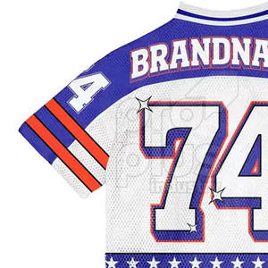 Maillot de football classique à manches courtes respirant, taille plus, inspiré de l'ancienne école, design rétro vintage pour équipe - Product Image 5