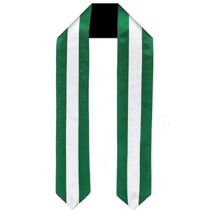 Estolas de Graduación Blancas Lisas de 72 Pulgadas para Adultos, Sublimables, Colores Personalizados, Logotipo, 100% Poliéster para Uso Escolar, Venta al Por Mayor - Product Image 2