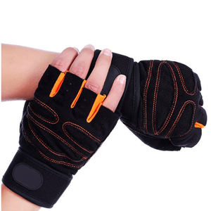 HBG 1074 Gants de fitness Gants de sport unisexes demi-doigt de sport Protège-poignet long Gants d'haltérophilie de sport - Product Image 5