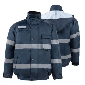 Veste de sécurité réfléchissante haute visibilité imperméable de qualité supérieure, vêtement de travail robuste, blouson bomber avec poches et capuche, fabrication sur mesure - Product Image 2