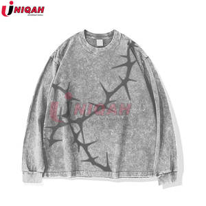 เสื้อสเวตเชิ้ตผู้ชายแขนยาวโอเวอร์ไซส์ปักลายสไตล์วินเทจเสื้อผ้าแฟชั่นอินเทรนด์ย้อนยุคสำหรับฤดูหนาว - Product Image 6