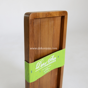 Plateau à café en bois naturel, écologique, durable et élégant, compatible lave-vaisselle pour un usage quotidien - Product Image 5