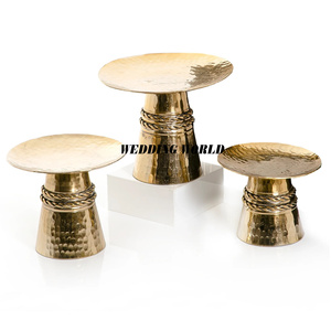 Ensemble de trois bol à chocolat plaqué or bol à chocolat fait main de haute qualité dernière collection bol à chocolat en métal de luxe - Product Image 1