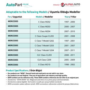 Manguera de retorno para Mercedes Clase C W203 (envío desde el fabricante de Turquía) Código de producto: MTR2350 - Product Image 4