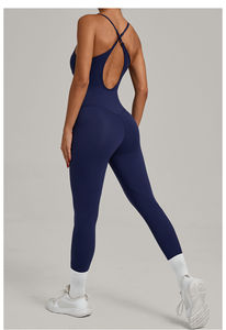 Combinaison sexy pour femmes, sans manches, de haute qualité, contrôle du ventre, sans couture, en lycra, vêtements de sport, streetwear - Product Image 4