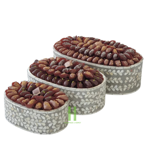 Plateau Décoratif Unique avec Nacre Design Boho Plats Assiettes pour Présentoir à Chocolat Plateau de Service du Ramadan du Vietnam - Product Image 5