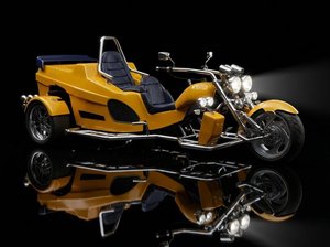 Triciclo Motorizado Amarillo Personalizado de 3 Ruedas, Carrocería Abierta, 2 Plazas, Uso del Pasajero del Lado Derecho - Product Image 6