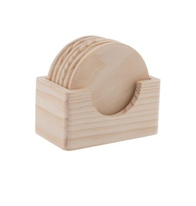 Dessous de verre en bois au design unique, fait à la main, avec support de forme carrée en bois, forme et taille personnalisées pour la pièce - Product Image 5