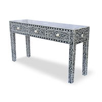 Knochenintarsien-Hocker für Hotels & Villen - Luxuriöses Traditionelles Design mit Filigranen Details, Umweltfreundlich, Handgefertigt, Langlebig & Anpassbar