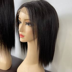 Vente en gros de perruque droite en os cheveux bruts vierges vietnamiens Remy cheveux de haute qualité personnaliser la couleur - Product Image 4