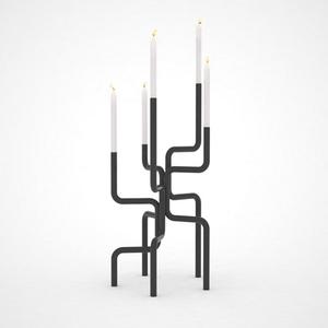 เชิงเทียนห้าเสาที่ใส่เทียนและขาตั้งโลหะห้าเสาสำหรับตกแต่งบ้านดีไซน์หรูหราใหม่ - Product Image 2