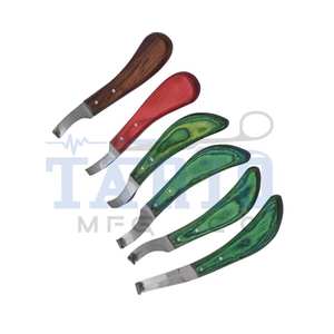 Cuchillo de acero inoxidable para pezuña de caballo, cuchillo de corte veterinario de alta calidad de TARIQ MFG CO CE ISO EU - Product Image 2