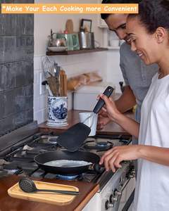 Soporte de cuchara de madera grande, soporte de cuchara de bambú para estufa de 9,7 pulgadas, utensilios de cocina para mostrador de cocina, comida pequeña de granja - Product Image 3