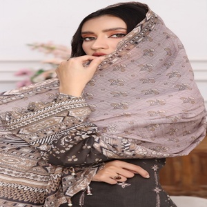 Hermosa y elegante colección de vestidos informales de 3 piezas para mujer de Dr Haris Bordado de alta calidad para fiestas - Product Image 3