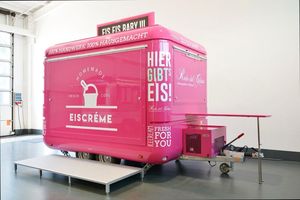 รถเข็นขายอาหารอเนกประสงค์แบบลากออกได้สำหรับสตรีทเคลื่อนที่ได้มีชิปสำหรับวางอาหารทำจากไฟเบอร์กลาส - Product Image 2