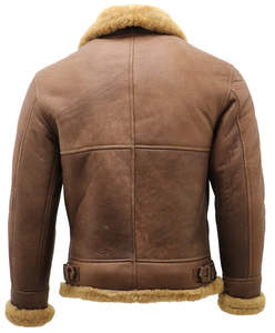 Blouson aviateur en cuir d'agneau B3 pour homme, de qualité supérieure, chaud pour l'automne, col montant, antibactérien, vente en gros OEM - Product Image 4