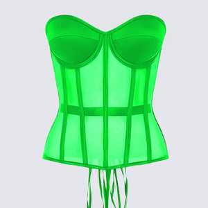 Top de corsé elegante para mujer con diseño de moldeador de cintura ajustado para ropa de fiesta Estilo de moda Fecha Look y trajes de Club - Product Image 5