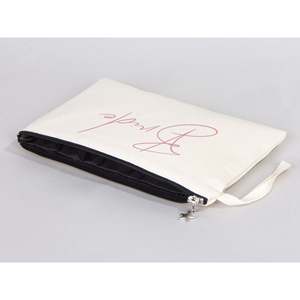 Personalized Bride Clutch <b>Bag</b> Custom Cotton <b>Wedding</b> <b>Gift</b> <b>Bag</b> Zipper Embroidery Rhinestone Pearl Chain Fur Elements Lady Bohemian - Product Image 5
