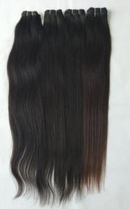 DOUBLE MACHINE TIRÉE DOUBLE TRAMÉE NATURELLE VIERGE TEMPLE EXTENSIONS DE CHEVEUX HUMAINS NON TRAITÉS QUALITÉ HGIH AVEC PAYPAL ACCEPTÉ - Product Image 2