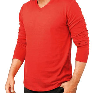 Camisa de Manga Larga para Hombre, Color Sólido, de Alta Calidad, 100% Algodón, Transpirable, Cuello Redondo, en Oferta - Product Image 2