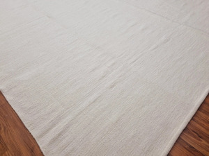 Alfombras de lana tejidas a mano Alfombra Bohemia ecológica Alfombra blanca navajo - Product Image 5