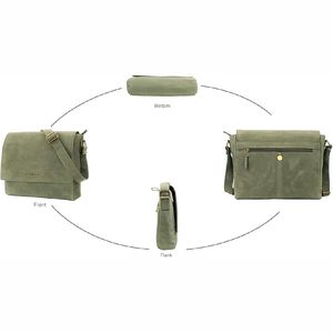 Sacs de bureau en cuir véritable de qualité professionnelle pour hommes, sac en cuir fait à la main, sac avec logo personnalisé, nouveauté 2025 - Product Image 3