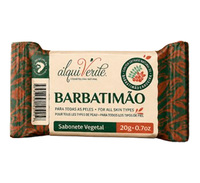 Savon Alquiverde Natural Barbatimao Aroeira, extraits végétaux écologiques et végétaliens, taille standard 20g, nettoyage en profondeur pour tous types de peau