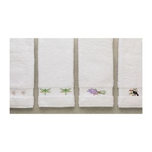 Diseño de borde Insectos bordados Respetuoso con el medio ambiente Biodegradable Mejor calidad Imagen digital Logotipo personalizado Toalla de cocina a bajo precio - Product Image 1