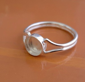 925แหวนเงินสเตอร์ลิงทรงกลมขนาด10มม. แหวนเปล่าแหวนสำหรับทำเครื่องประดับแบบ DIY - Product Image 3