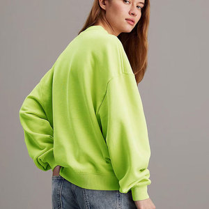 Sudaderas de algodón de nuevo diseño para mujer, ropa informal, sudaderas de moda, sudaderas de algodón 100% transpirables de Color sólido para mujer - Product Image 5