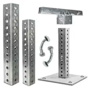 Poste de señalización de canal U al por mayor, cortina de proyección, acero galvanizado dividido con recubrimiento en polvo, poste de señal de acero de Color opcional OEM - Product Image 2