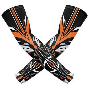 Logotipo personalizado Mangas de brazo coloridas Cubierta elástica Protección solar Uv Correr Manga larga para ciclismo Mangas de brazo multicolores - Product Image 6