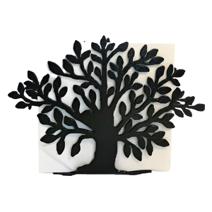 Wholesale Decorative <b>Black</b> Metal Tree Napkin Holder for Home Restaurant Hotel in Low Price - Product Image 1