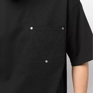 Camisetas de gran tamaño para hombre, jersey de algodón pesado, camisetas informales holgadas, venta al por mayor - Product Image 5