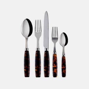 Fabricant Royal bambou Style poignée en acier inoxydable mat argent noir or ensemble de couverts de luxe moderne cuillères couteau fourchette ensemble - Product Image 3