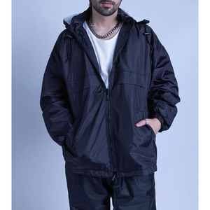 Cómodo conjunto de chándal de nailon sólido informal con capucha de invierno para proveedor de trajes de entrenamiento Unisex para clubes de fitness - Product Image 3