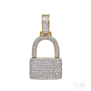 จี้กุญแจเพชรคลาสสิกที่ได้แรงบันดาลใจจากห้องทดลองปลูกด้วยเพชรสีเงินสเตอริ925 - Product Image 1