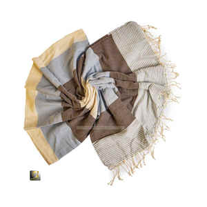 Toallas de playa de algodón turco de lujo, ultra absorbentes y de secado rápido con textura suave, resistente a la arena, acabado Premium - Product Image 3