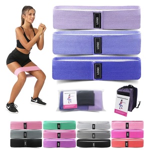 GAF Custom Logo Gradient Elastic Long <b>Resistance</b> <b>Band</b> <b>Set</b> of 3 Heavy Duty Hip Circle Glute Loop Fabric Cloth <b>Resistance</b> <b>Bands</b> - Product Image 3