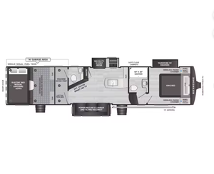 Autocaravanas y Remolques de Viaje Keystones C-a-r-b-o-n 368 Rvs 2025 2024 2026 - Product Image 2