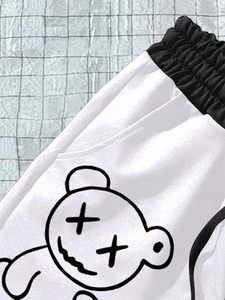 Short d'été en coton de style urbain pour hommes, avec logo personnalisé brodé, maille solide pour l'entraînement athlétique de natation - Product Image 6