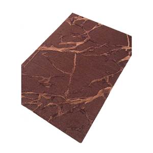 พรมขนสัตว์และวิสโคสทอมือลายเรขาคณิตสีแดงและสีส้มสำหรับใช้ในบ้าน-TNQ-4390 - Product Image 2