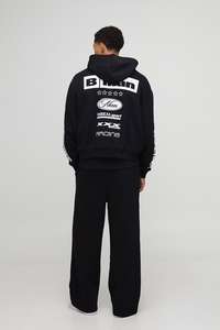 Venta caliente Sudadera y pantalones de chándal de color negro Sudadera con capucha de algodón 100% Sudaderas con capucha de gran tamaño Boxy Fit para hombres en Fratres Sports - Product Image 5