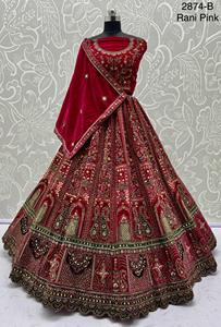 ผ้าคลุมไหล่แบบหนาประดับกระจกทำมือ งานกระจกฝีมือประณีต สไตล์โมเดิร์น ชุดเจ้าสาวเลเฮนกา โจลี ชุดแต่งงานยาวกรอมพื้น - Product Image 6