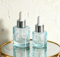 Flacon compte-gouttes pour sérum cosmétique transparent, huile essentielle pour soins de la peau, couleur personnalisée, 1 oz 30 ml