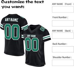 Wholesale Custom Design American <b>Football</b> Jerseys Short Sleeve V Collar Sublimation Printed <b>Cheap</b> Custom Jerseys - Product Image 3