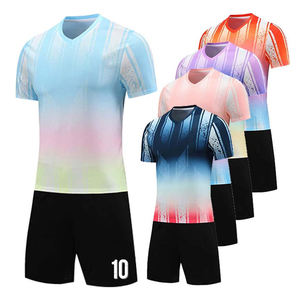 Maillots de football personnalisés par sublimation, respirants, imprimés, 100% polyester, qualité internationale, approvisionnement en vrac, service OEM - Product Image 1