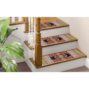 พรมพิมพ์ลายชาติพันธุ์สีชมพู-ทันสมัยทันสมัยทันสมัยและทำความสะอาดง่ายก็อบเลน - Product Image 3