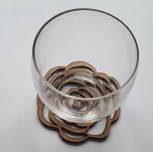 Dessous de verre en bois coupé pour la décoration intérieure de l'Inde Meilleure vente Dernière conception Laser personnalisé - Product Image 1