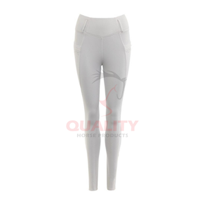 Pantalones de equitación ligeros y transpirables para mujer, ajuste delgado, cómodos y elegantes, pantalones ecuestres duraderos con asiento completo para equitación al aire libre - Product Image 1